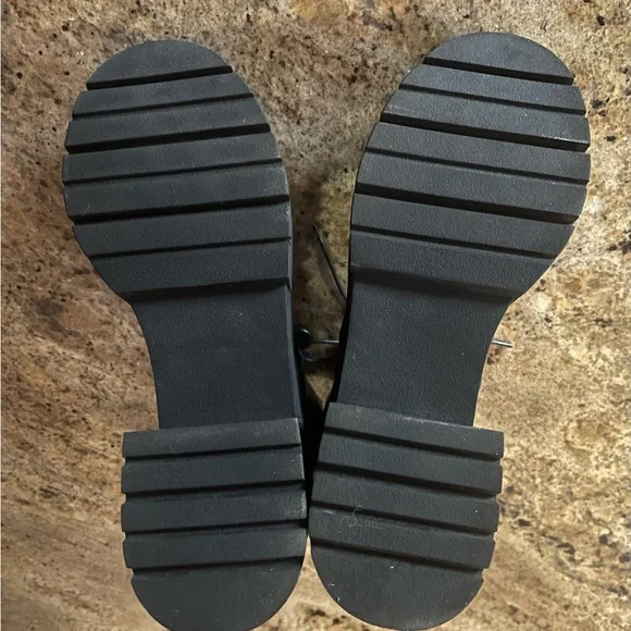 Madden Girl Black Lace-Up Boots - Picture 6 of 8